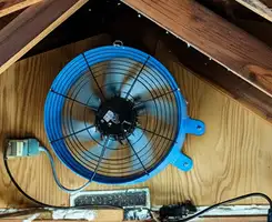 attic fan services with installed attic ventilation fan system in Cedar Rapids, IA